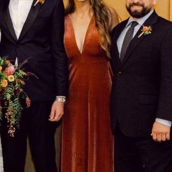 Jenny Yoo Logan Velvet Maxi Dress - Picture 3 of 3